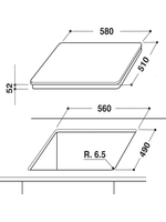 Whirlpool-Table-de-cuisson-ACM-630-NE-Noir-Induction-vitroceramic-Technical-drawing