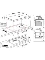 Whirlpool-Table-de-cuisson-SMP-778-C-NE-IXL-Noir-Induction-vitroceramic-Technical-drawing