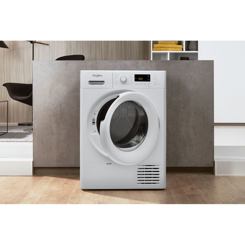 WHIRLPOOL - Sèche-linge posable 8kg - Pompe à chaleur - FFTM1182WSFR -  Whirlpool