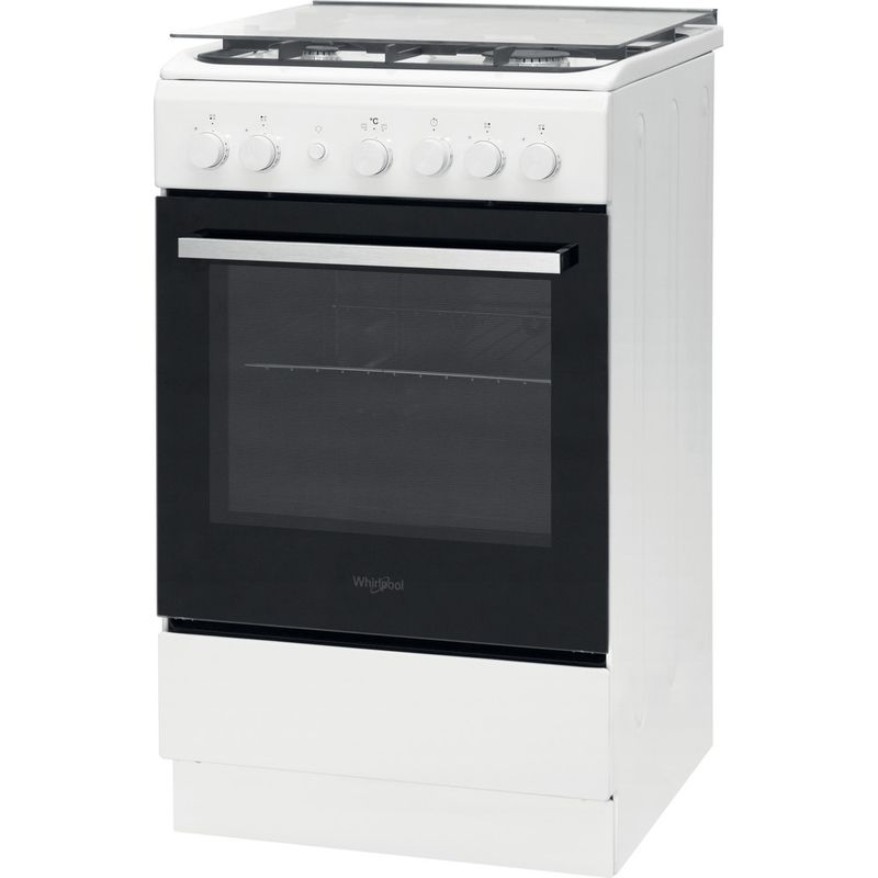 Whirlpool-Cuisiniere-WS5G1PMW-E-Blanc-Gaz-Perspective