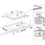 Whirlpool-Table-de-cuisson-WL-B5860-AL-Noir-Induction-vitroceramic-Technical-drawing