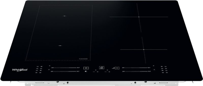 Whirlpool Table de cuisson WL S7960 NE Noir Induction vitroceramic Frontal top down