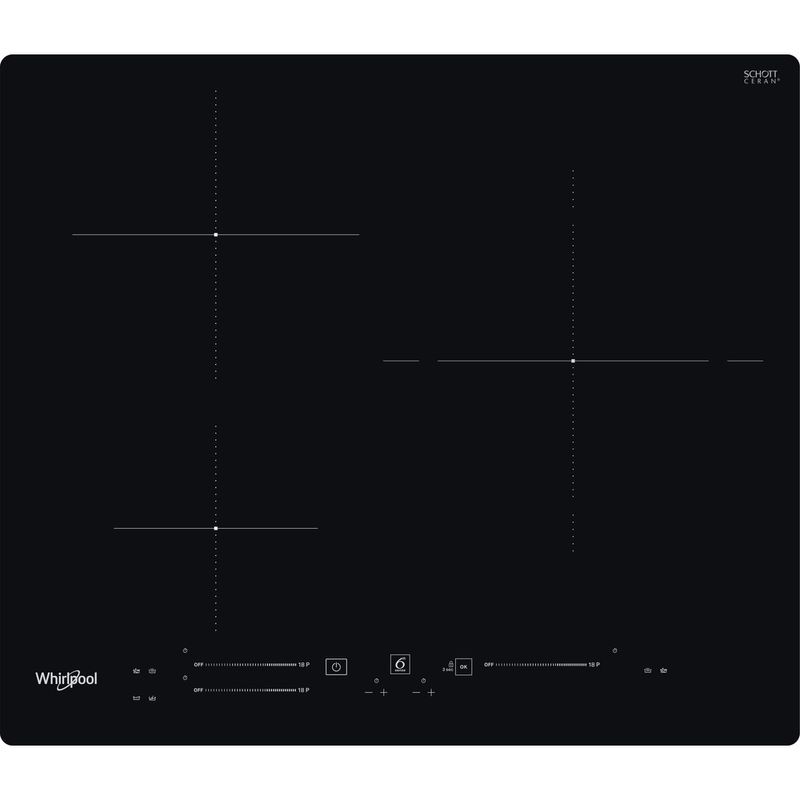 Whirlpool-Table-de-cuisson-WS-S8460-NE-Noir-Induction-vitroceramic-Frontal