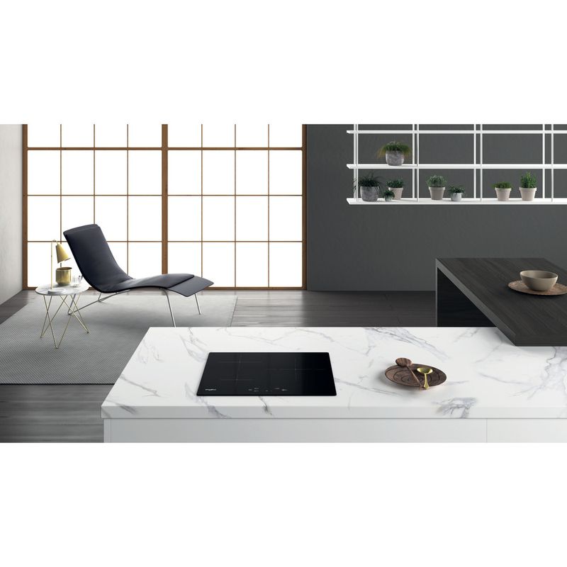 Whirlpool Table de cuisson WS Q5760 NE Noir Induction vitroceramic Lifestyle frontal top down