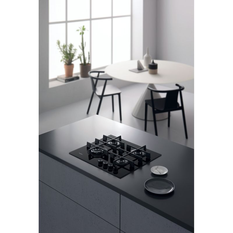 Whirlpool Table de cuisson GOWL 628/NB FR Noir Gaz Lifestyle perspective