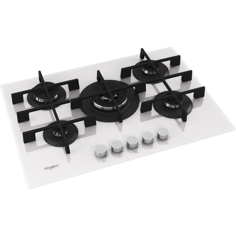 Achat plaque de cuisson gaz 5 feux GOWL 758/WH Whirlpool