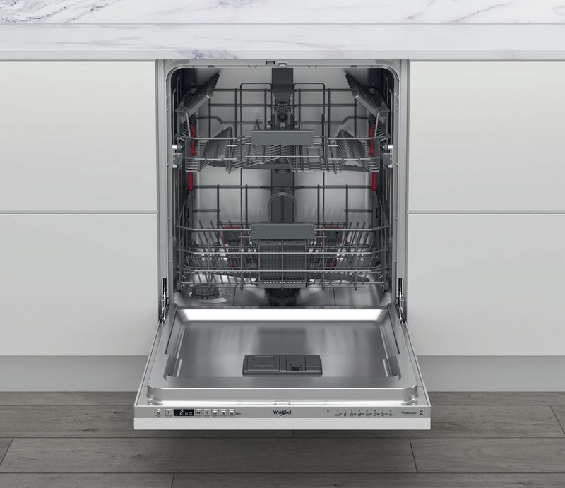 Whirlpool Lave-vaisselle Encastrable WRIC 3C34 PE Tout intégrable D Frontal open