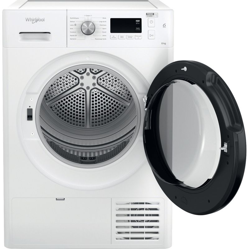 Whirlpool-Seche-linge-FFT-SM11-82B-FR-Blanc-Frontal-open