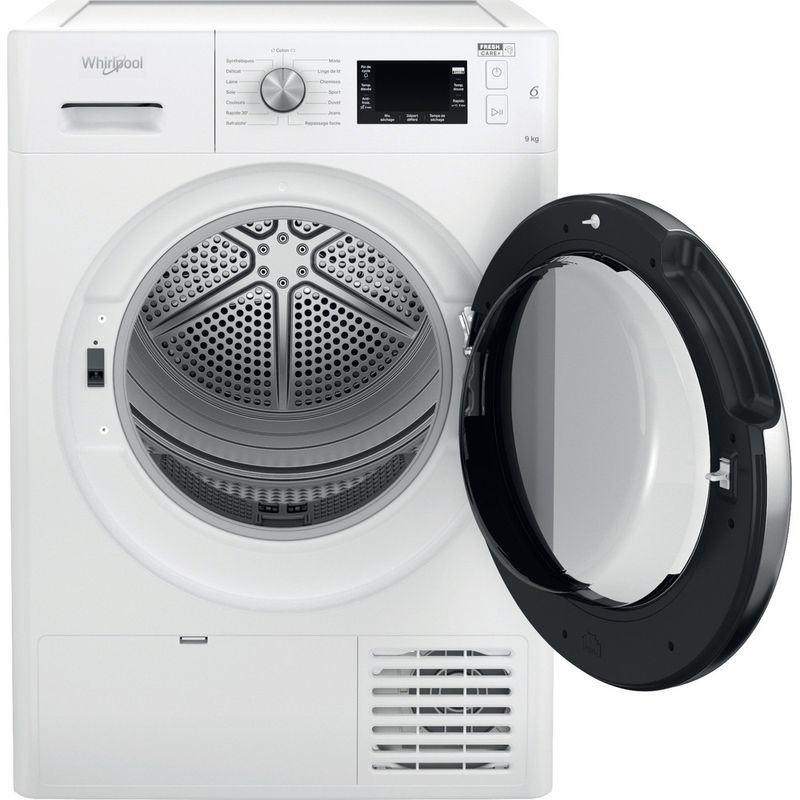 Whirlpool-Seche-linge-FFT-M22-9X3BX-FR-Blanc-Frontal-open