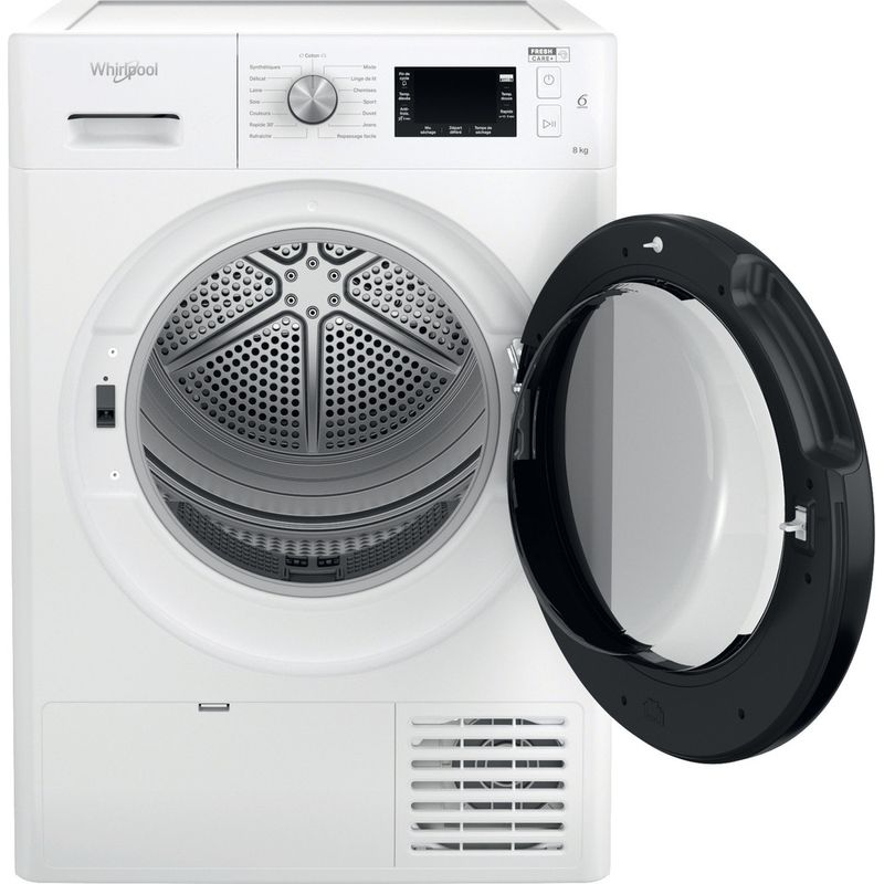 Whirlpool-Seche-linge-FFT-M22-8X3B-FR-Blanc-Frontal-open