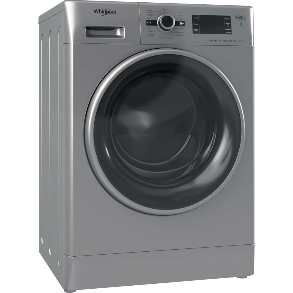 Achetez dès maintenant notre lave-linge séchant 9+6 kg FWDG961483SBSVFR N. Profitez de l'expertise Whirlpool, livraison et installation gratuite !