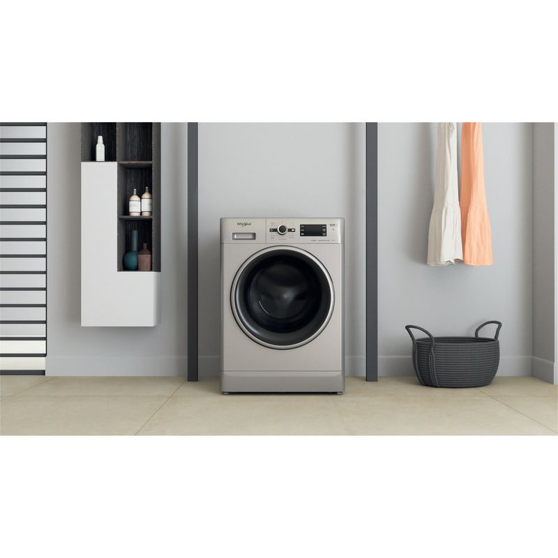 Whirlpool-Lavante-sechante-Pose-libre-FWDG961483SBSVFR-N-Argent-Lave-linge-frontal-Lifestyle-frontal