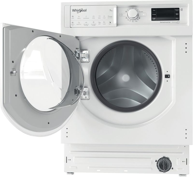 Whirlpool Lave-linge Encastrable BIWMWG71483FR N Blanc Lave-linge frontal D Frontal open