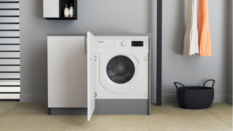 WHIRLPOOL Lave-linge tout intégrable encastrable 7kg 1400trs/min 6eme Sens  Machine à laver hublot