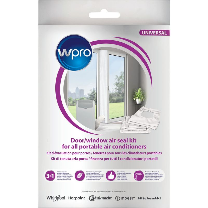 Kit De Calfeutrage Climatiseur Mobile Loviga - Cordon Étanchéité + Velcro - 25x102~162cm Universel