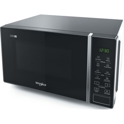 Whirlpool-Four-micro-ondes-Pose-libre-MWP-201-SB-Silver-Black-Electronique-20-Micro-ondes-uniquement-700-Perspective