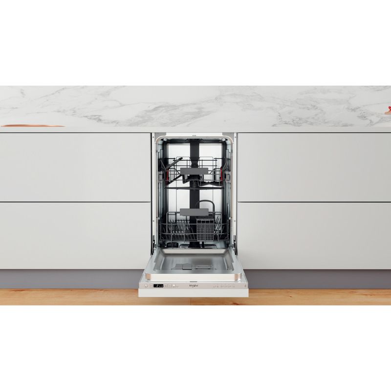 Whirlpool Lave-vaisselle Encastrable WSIC 3M17 Tout intégrable F Lifestyle frontal open