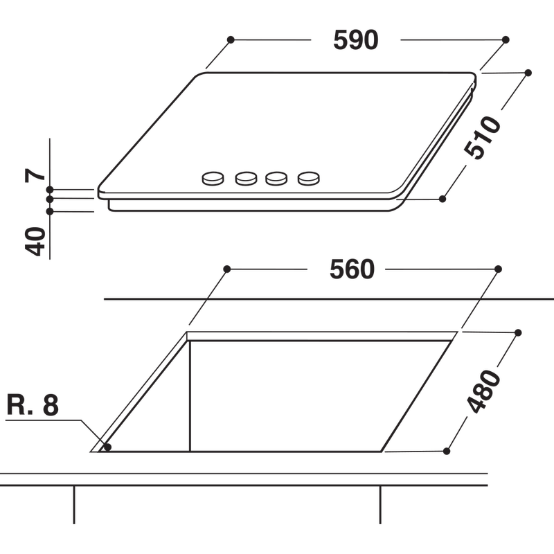 Whirlpool-Table-de-cuisson-GOW-6423-NB-FR-Noir-Gaz-Technical-drawing