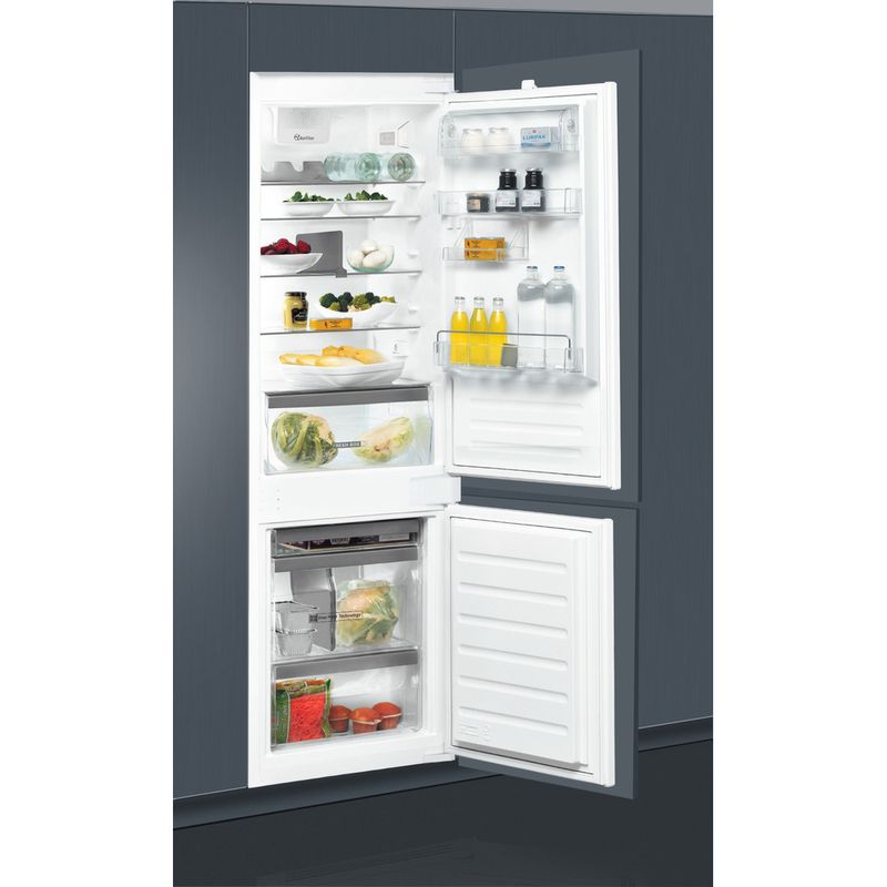 Whirlpool-Combine-refrigerateur-congelateur-Encastrable-ART-6719-SFD2-Blanc-2-portes-Perspective-open