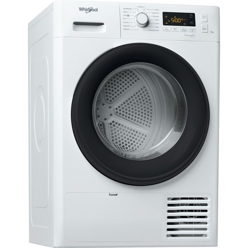 Sèche-linge posable 8 kg condensation - FFTCM118XBFR - Whirlpool - Whirlpool