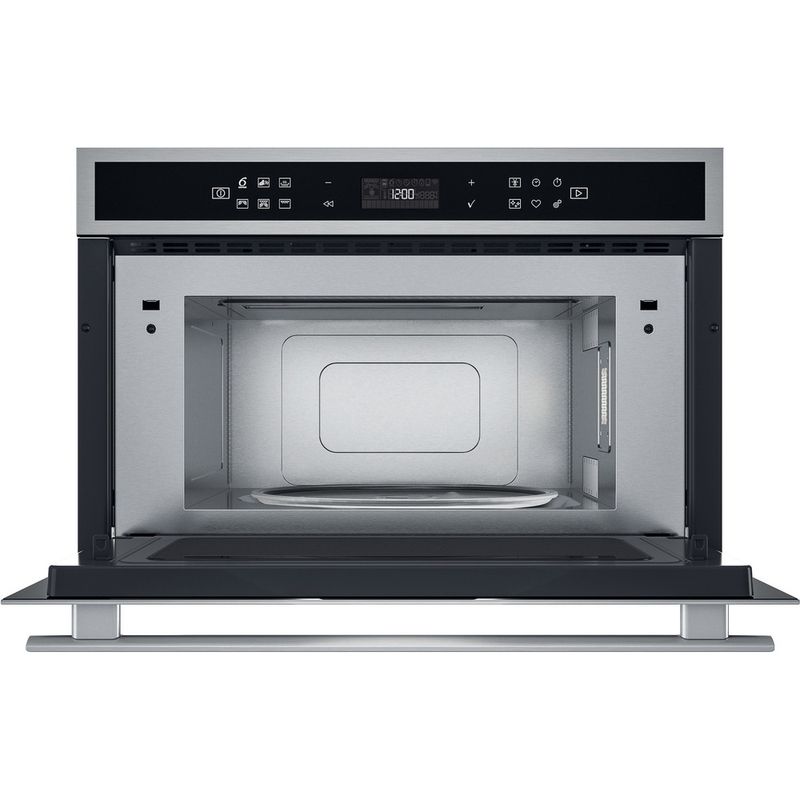 Whirlpool-Four-micro-ondes-Encastrable-W6-MD440-Acier-inoxydable-Electronique-31-Micro-ondes---gril-1000-Frontal-open