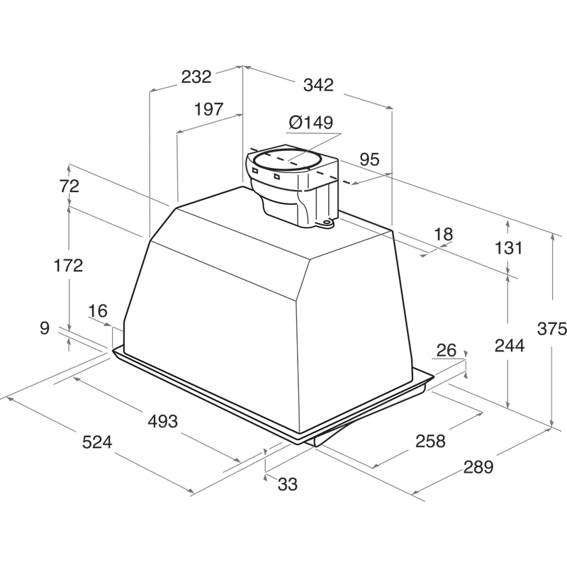 Whirlpool-Hotte-Encastrable-AKR-650-1-IX-Inox-Encastrable-Mecanique-Technical-drawing