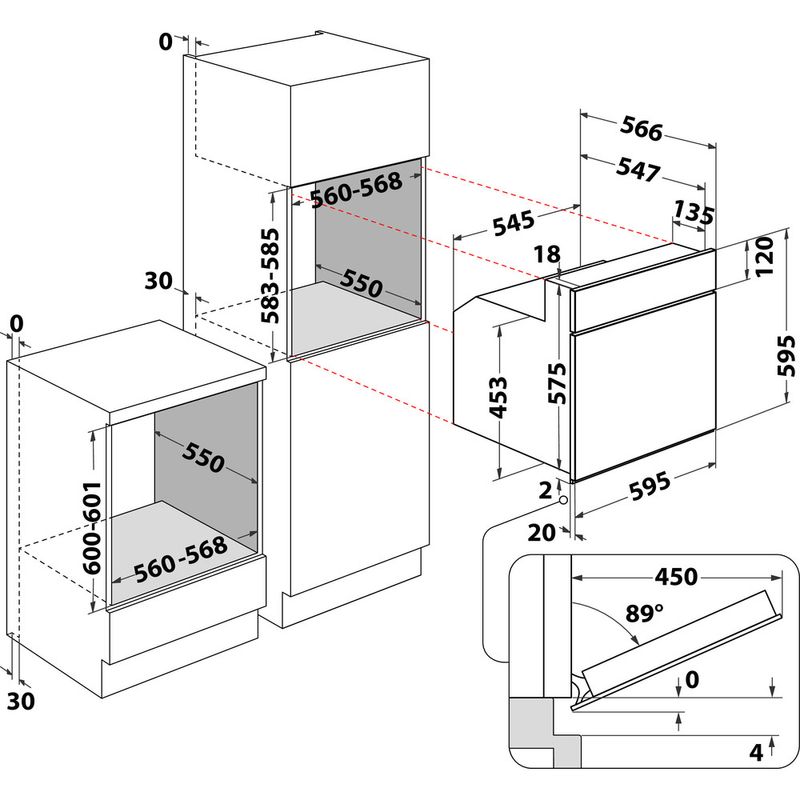 Whirlpool-Four-Encastrable-AKP-447-IX-01-Electrique-A-Technical-drawing