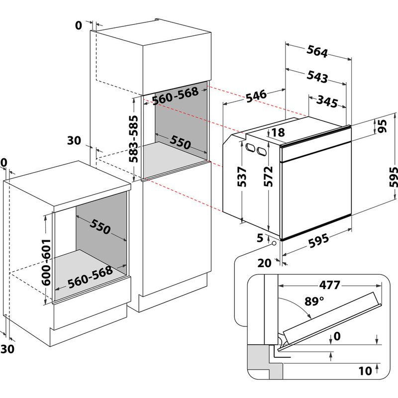 Whirlpool-Four-Encastrable-W11I-OM1-4MS2-H-Electrique-A--Technical-drawing