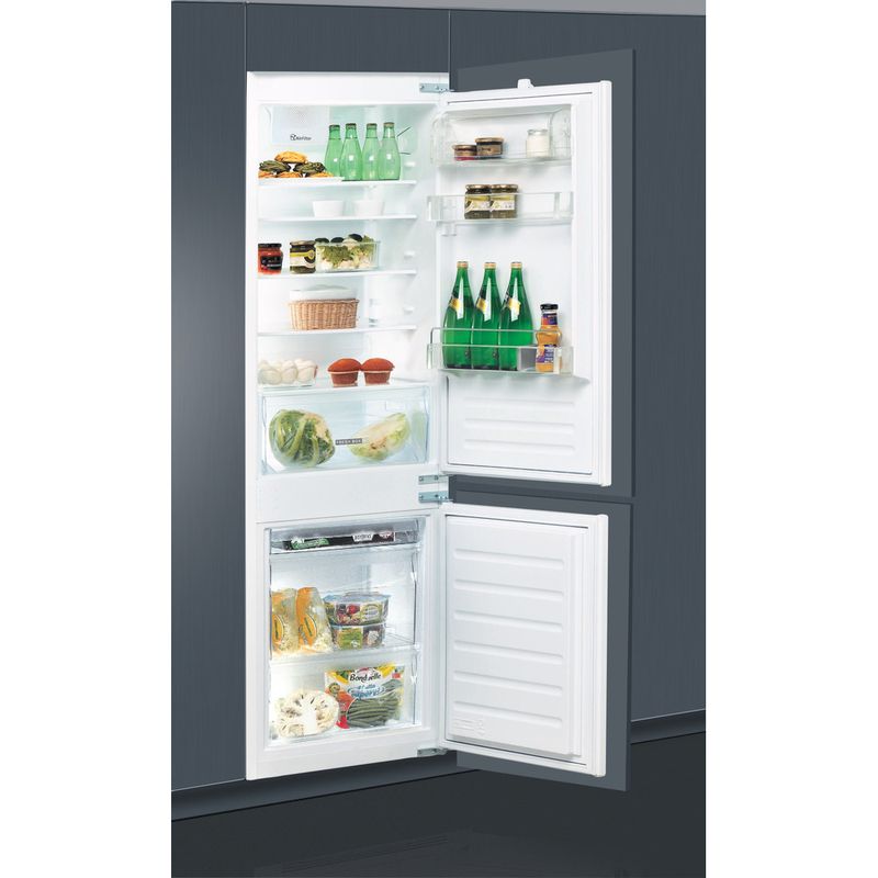 Whirlpool-Combine-refrigerateur-congelateur-Encastrable-ART-65141-Blanc-2-portes-Lifestyle-perspective-open