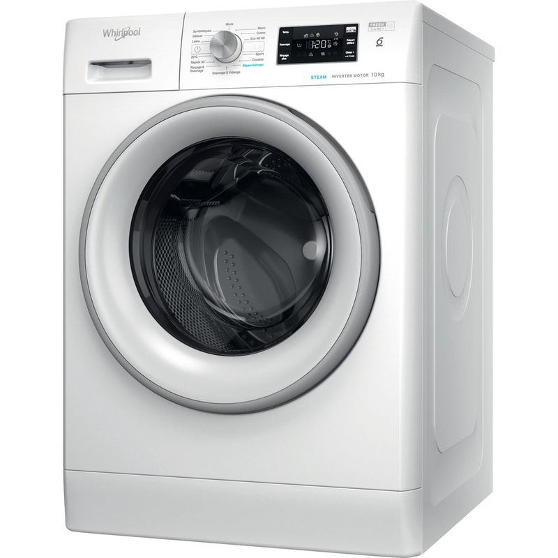 Whirlpool-Lave-linge-Pose-libre-FFB-10469-SV-FR-Blanc-Lave-linge-frontal-A-Perspective