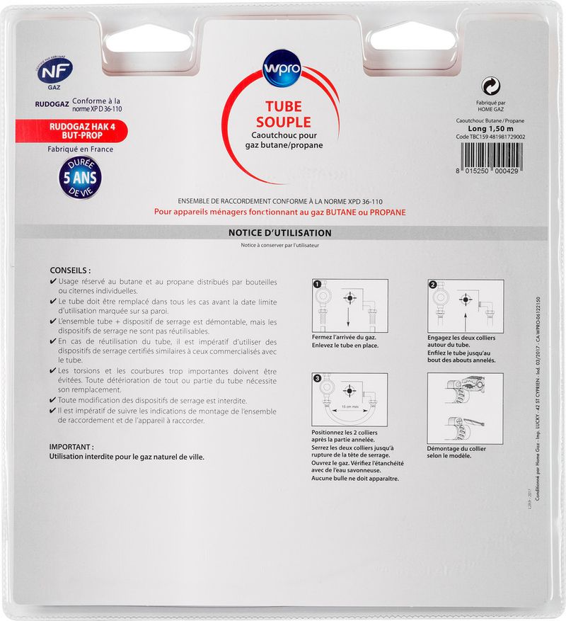 Whirlpool HOB TBC159 Back / Lateral