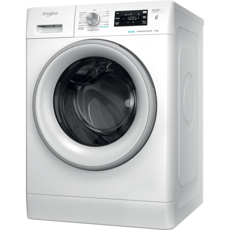 Whirlpool-Lave-linge-Pose-libre-FFBP-9258-SV-FR-Blanc-Lave-linge-frontal-B-Perspective