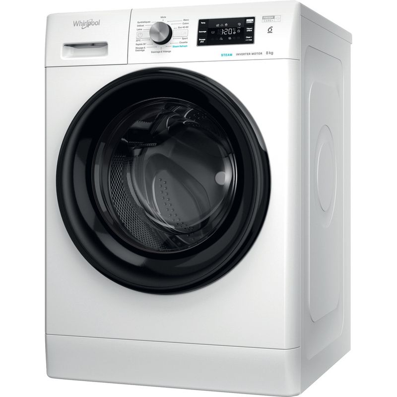 Whirlpool-Lave-linge-Pose-libre-FFB-8258-BV-FR-Blanc-Lave-linge-frontal-B-Perspective