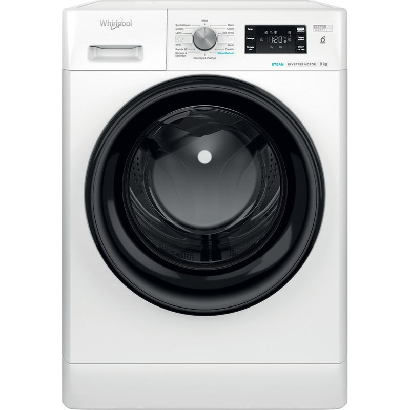 Whirlpool-Lave-linge-Pose-libre-FFB-8258-BV-FR-Blanc-Lave-linge-frontal-B-Frontal