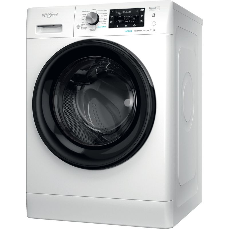 Whirlpool-Lave-linge-Pose-libre-FFDB-11469-BV-FR-Blanc-Lave-linge-frontal-A-Perspective