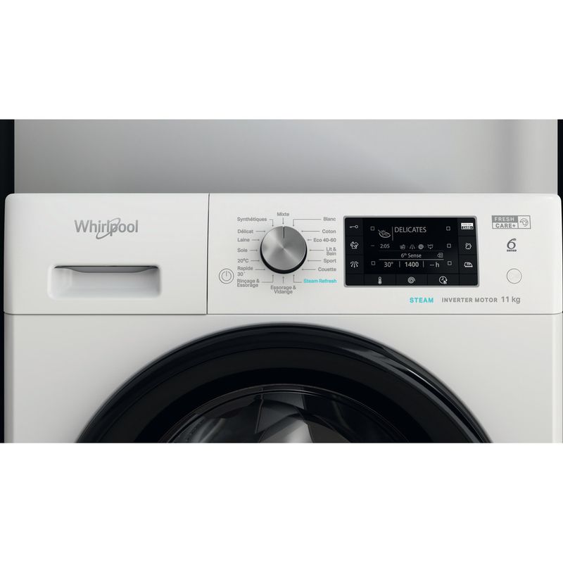 Whirlpool-Lave-linge-Pose-libre-FFDB-11469-BV-FR-Blanc-Lave-linge-frontal-A-Control-panel