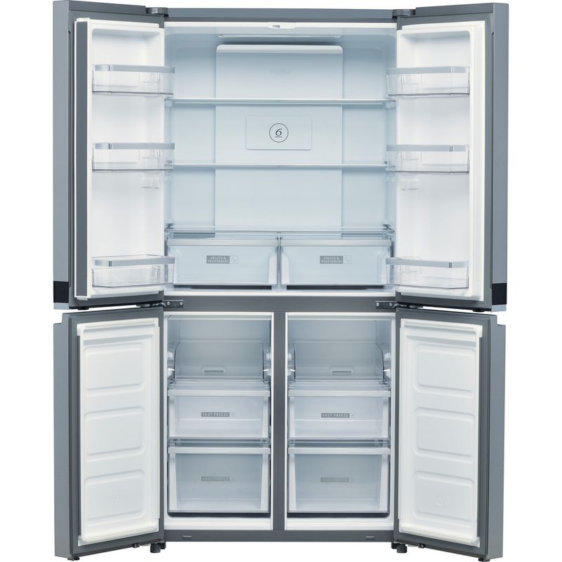Whirlpool-Americain-Pose-libre-WQ9-E1L-Inox-Frontal-open