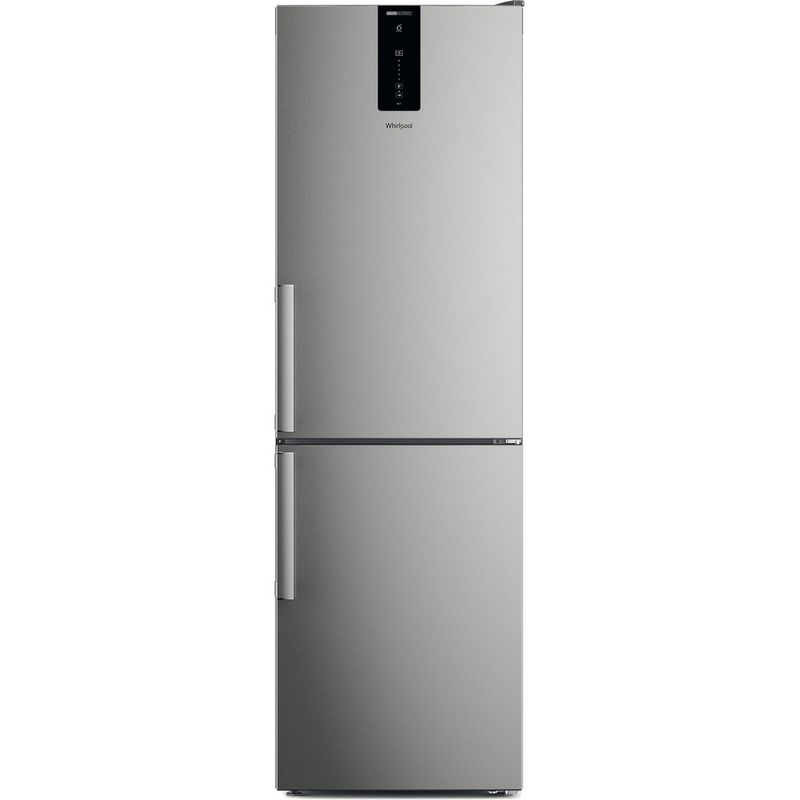 Whirlpool Combiné réfrigérateur congélateur Pose-libre W7X 82O OX H Optic Inox 2 portes Frontal