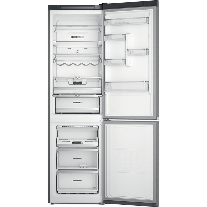 Whirlpool-Combine-refrigerateur-congelateur-Pose-libre-W7X-93T-MX-Miroir-Inox-2-portes-Frontal-open