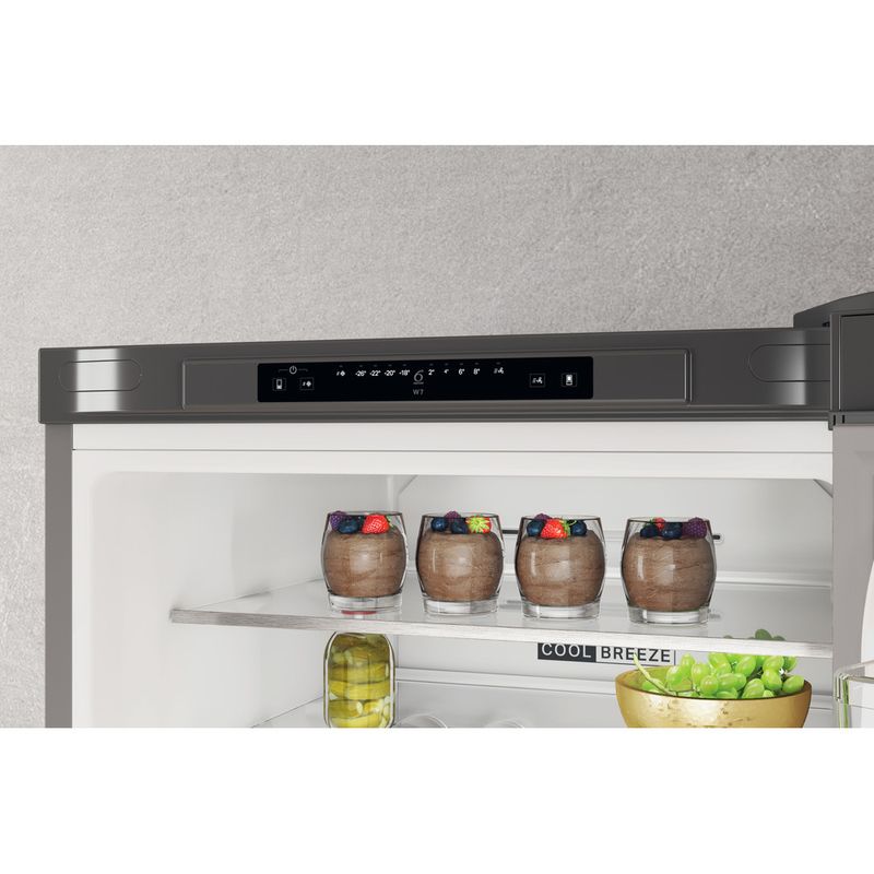 Whirlpool-Combine-refrigerateur-congelateur-Pose-libre-W7X-94A-OX-Optic-Inox-2-portes-Control-panel