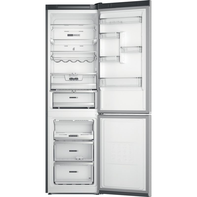 Whirlpool-Combine-refrigerateur-congelateur-Pose-libre-W7X-94T-SX-Saturn-Steel-2-portes-Frontal-open