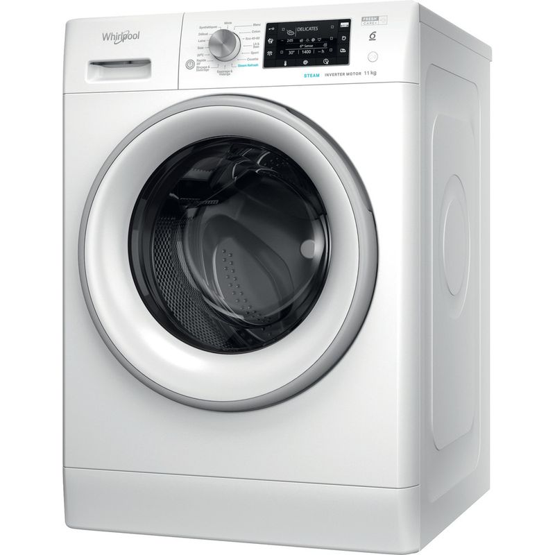 Whirlpool-Lave-linge-Pose-libre-FFDD-11469-SV-FR-Blanc-Lave-linge-frontal-A-Perspective