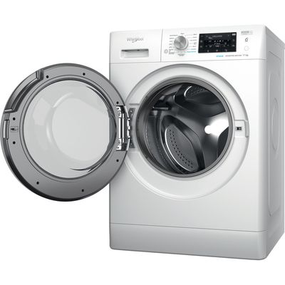 Whirlpool-Lave-linge-Pose-libre-FFDD-11469-SV-FR-Blanc-Lave-linge-frontal-A-Perspective-open
