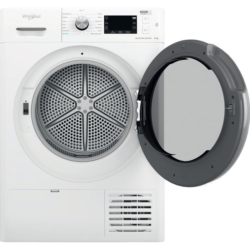 Whirlpool-Seche-linge-FFT-M22-9X3BS-FR-Blanc-Frontal-open