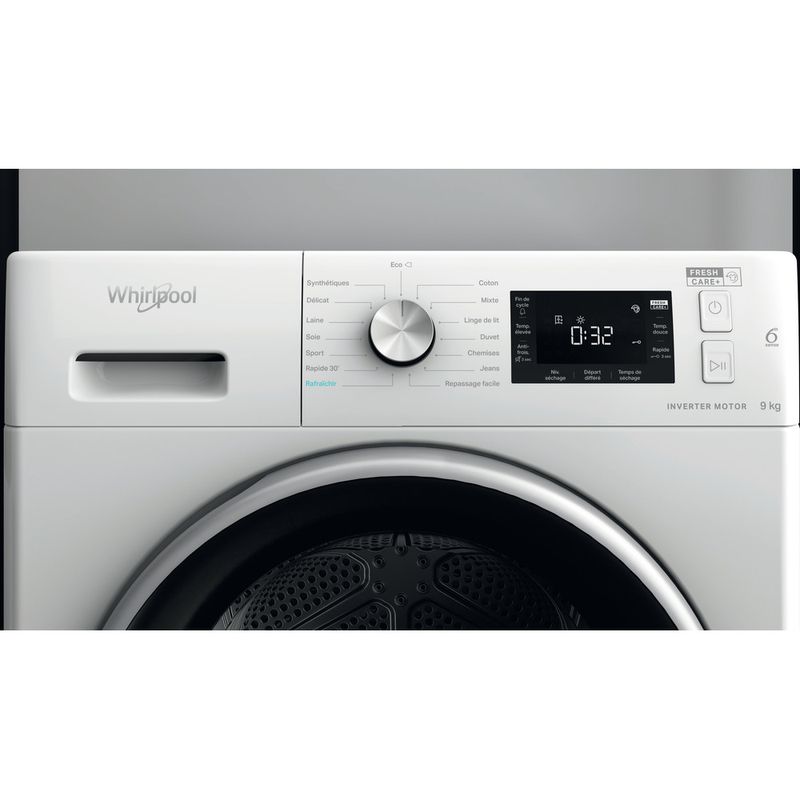 Whirlpool-Seche-linge-FFT-M22-9X3BS-FR-Blanc-Control-panel