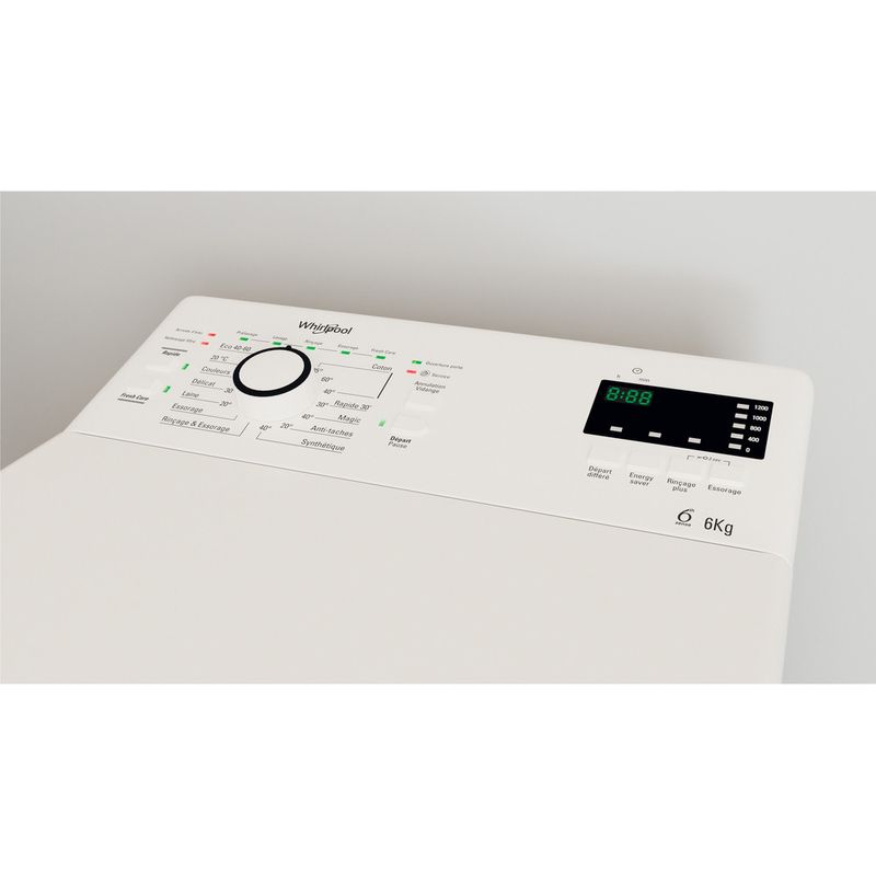 Lave-linge top 6.5kg 1200trs/min 6eme sens machine à laver