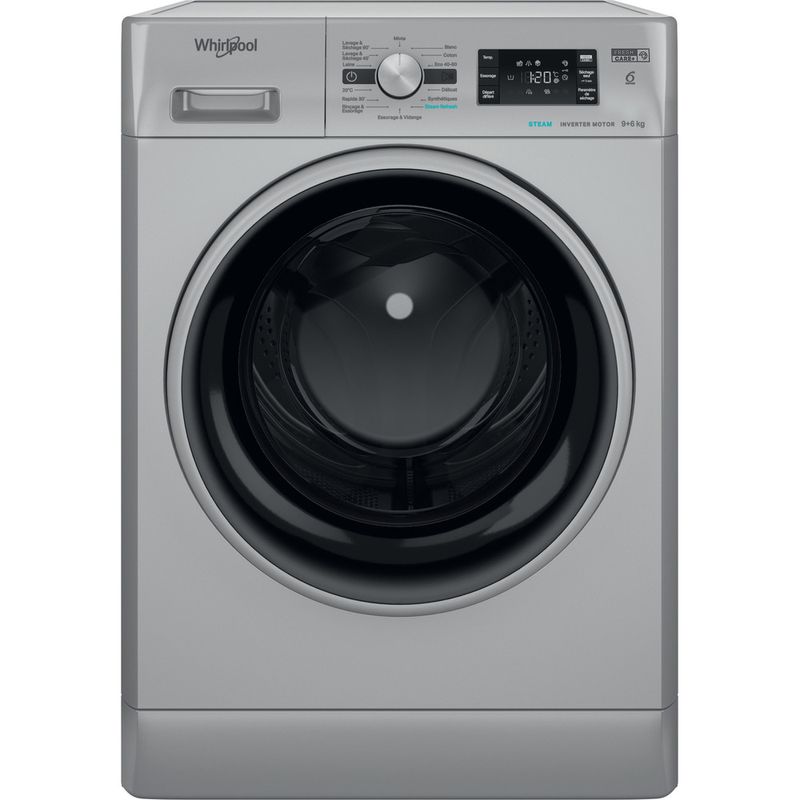 Lave-linge séchant hublot 9kg 1400 tours/min blanc - FFWDCB964369SVFR -  WHIRLPOOL