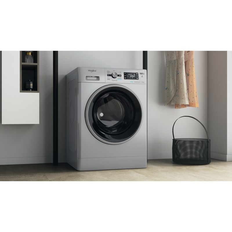 Whirlpool-Lavante-sechante-Pose-libre-FFWDB-964369-SBSV-FR-Argent-Lave-linge-frontal-Lifestyle-perspective