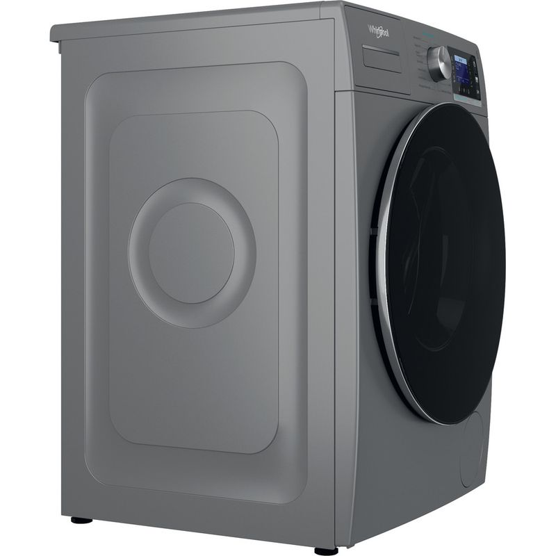 Whirlpool-Lave-linge-Pose-libre-W6-W045SR-FR-Argent-Lave-linge-frontal-B-Perspective