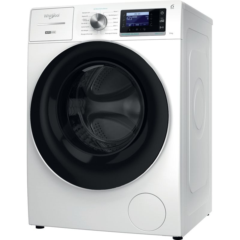 Lave-linge hublot WHIRLPOOL FFBB9469CVFR 9kg Blanc